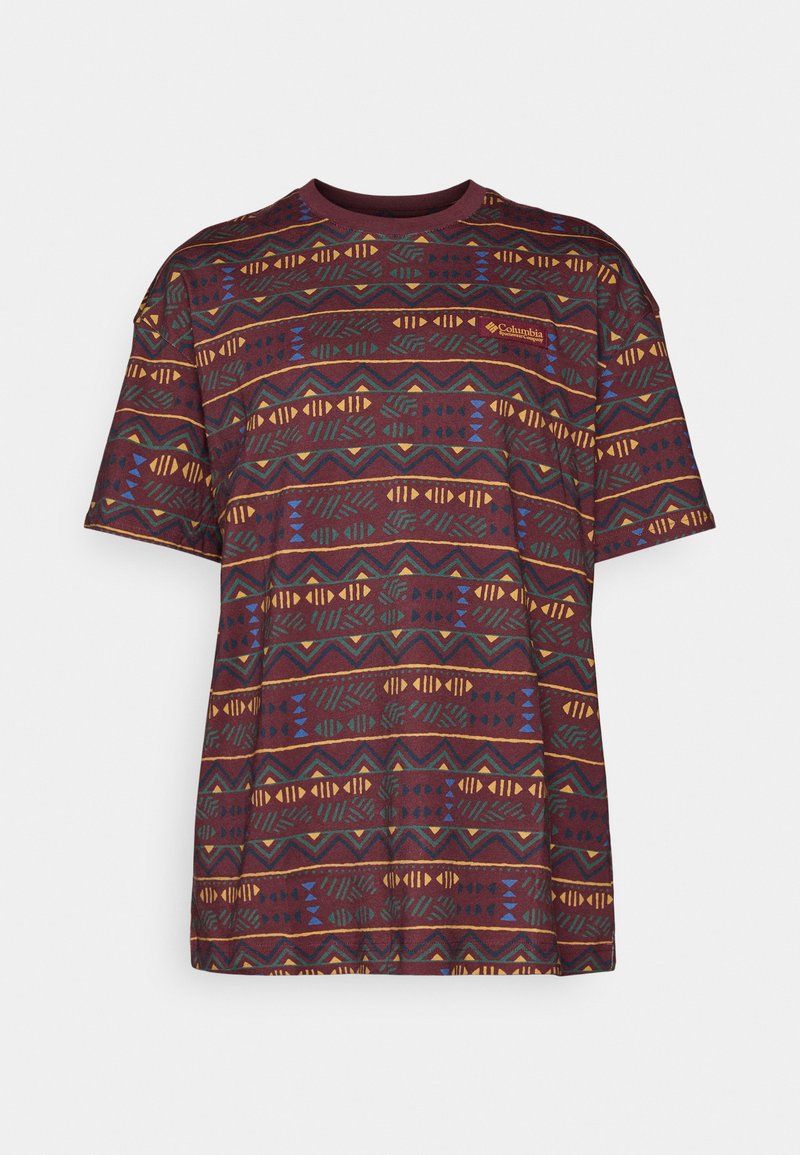 Columbia T-shirt print bordeauxrood