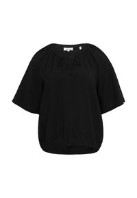 S.Oliver Strukturierte Bluse Im O-Shape Mit Raffdetails
