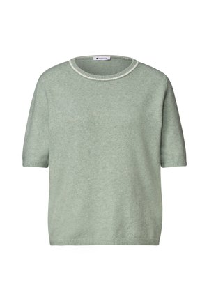 Street One, KURZARM PULLOVER MIT KONTRASTDETAIL - T-shirts print - eucalyptus green mel