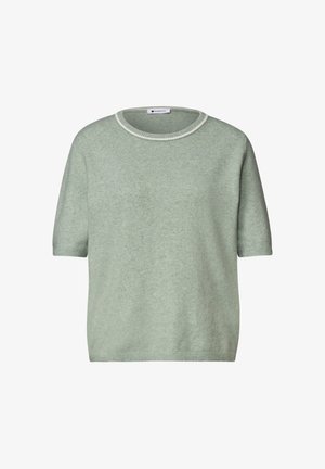 Street One, KURZARM PULLOVER MIT KONTRASTDETAIL - T-shirt print - eucalyptus green mel
