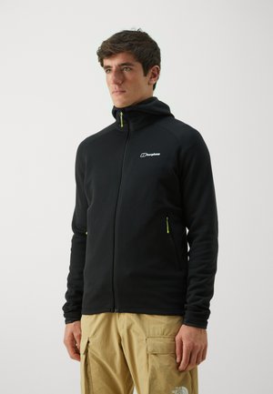 KINETIC POWERSTRETCH HOODY - Flísová bunda - black