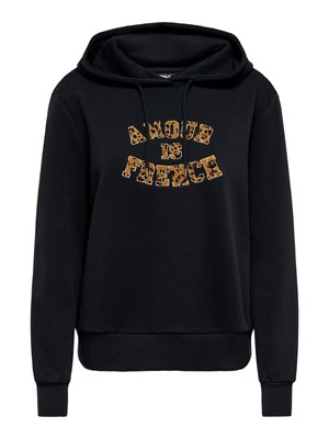 ONLY, HOODIE ONLMAIA SWEATSHIRT - Jersey con capucha - black