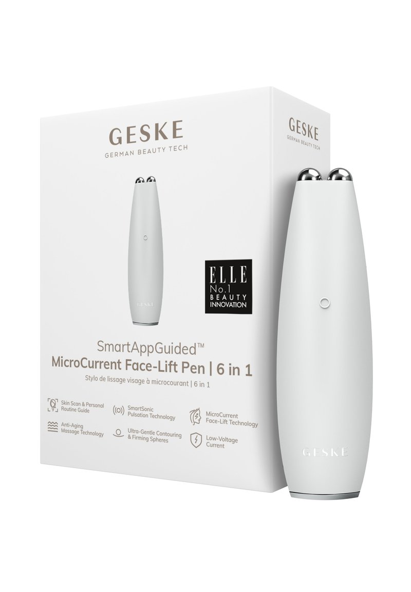 GESKE - MICROCURRENT FACE-LIFT PEN | 6 IN 1 - Hudplejeredskab - white, Forstør