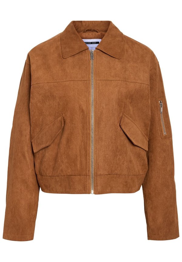 NMAUDREY  - Faux leather jacket - toasted coconut4