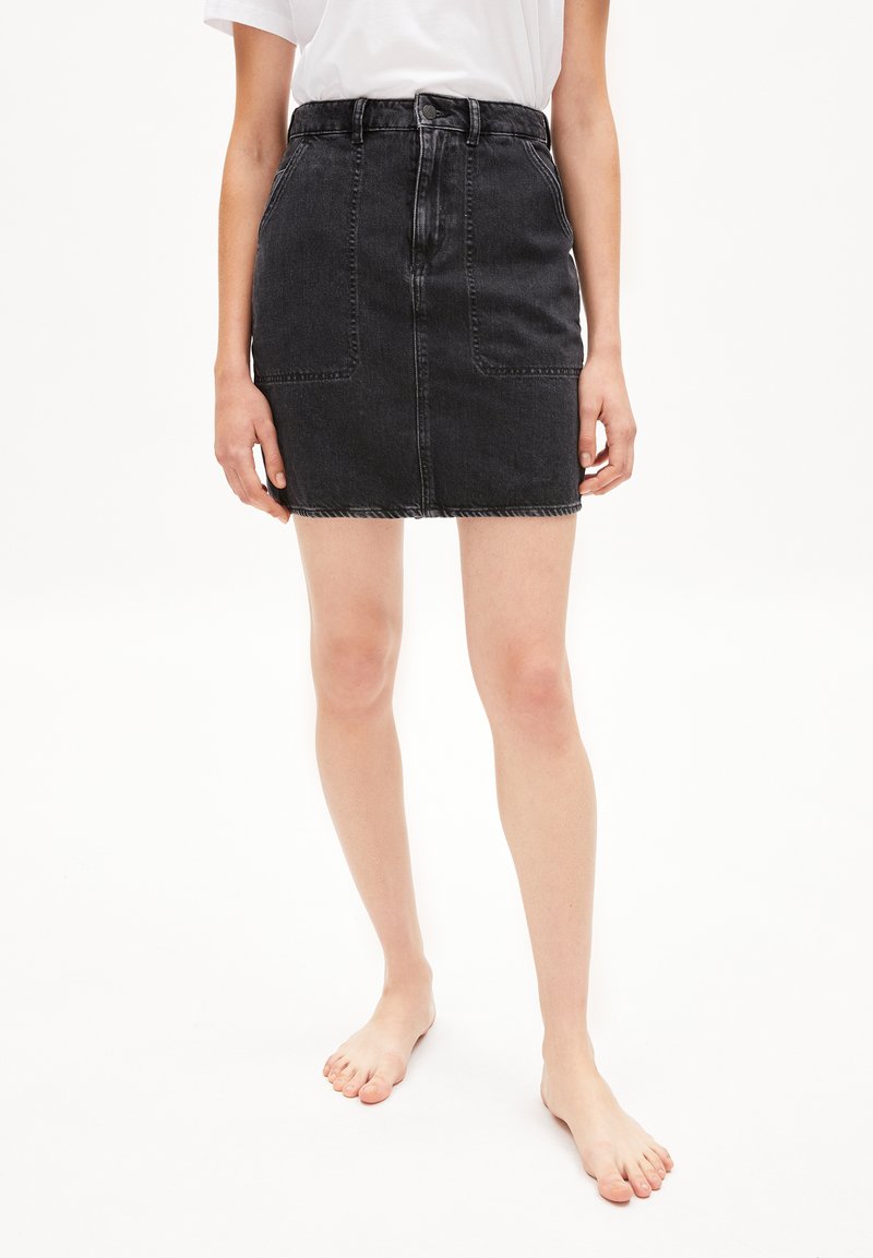 Damen Jeansröcke | ARMEDANGELS Jeansrockwashed down black/black denim - GB64625 Damen Jeansröcke | ARMEDANGELS Jeansrockwashed down black/black denim - GB64625