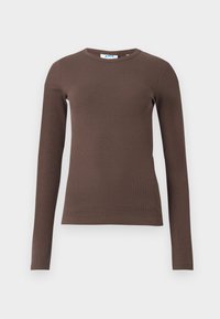 JXFREYA RIB TEE - Topper langermet - bracken