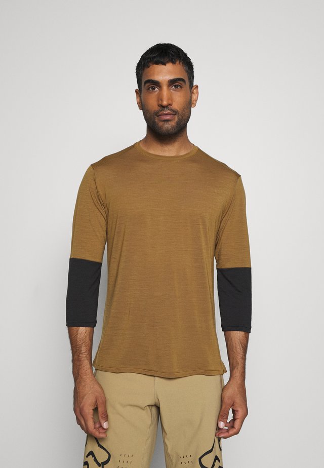 3/4 SLEEVE BIKE - Langarmshirt - mulch/brown