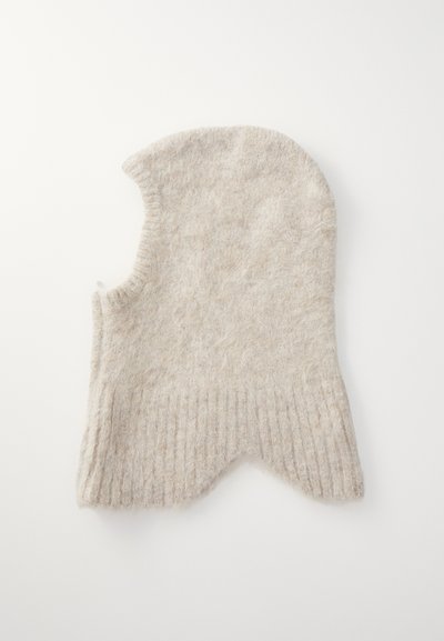 Holzweiler BALL FLUFFY BALACLAVA UNISEX - Megzta kepurė - sand