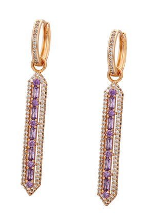 Fülbevalók - rose gold-coloured  violet