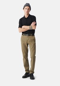 IKKS WITH SLANTED POCKETS - Chino - khaki green