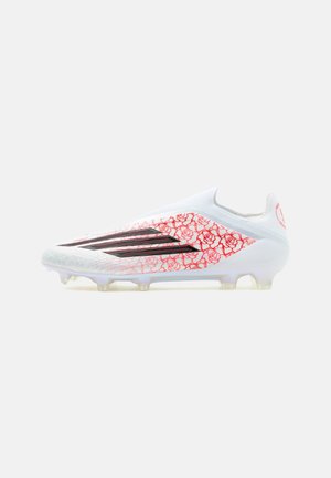 adidas Performance F50 ELITE LACELESS FIRM GROUND UNISEX - Kemény talajra készült futballcipő - footwear white/core black/lucid red