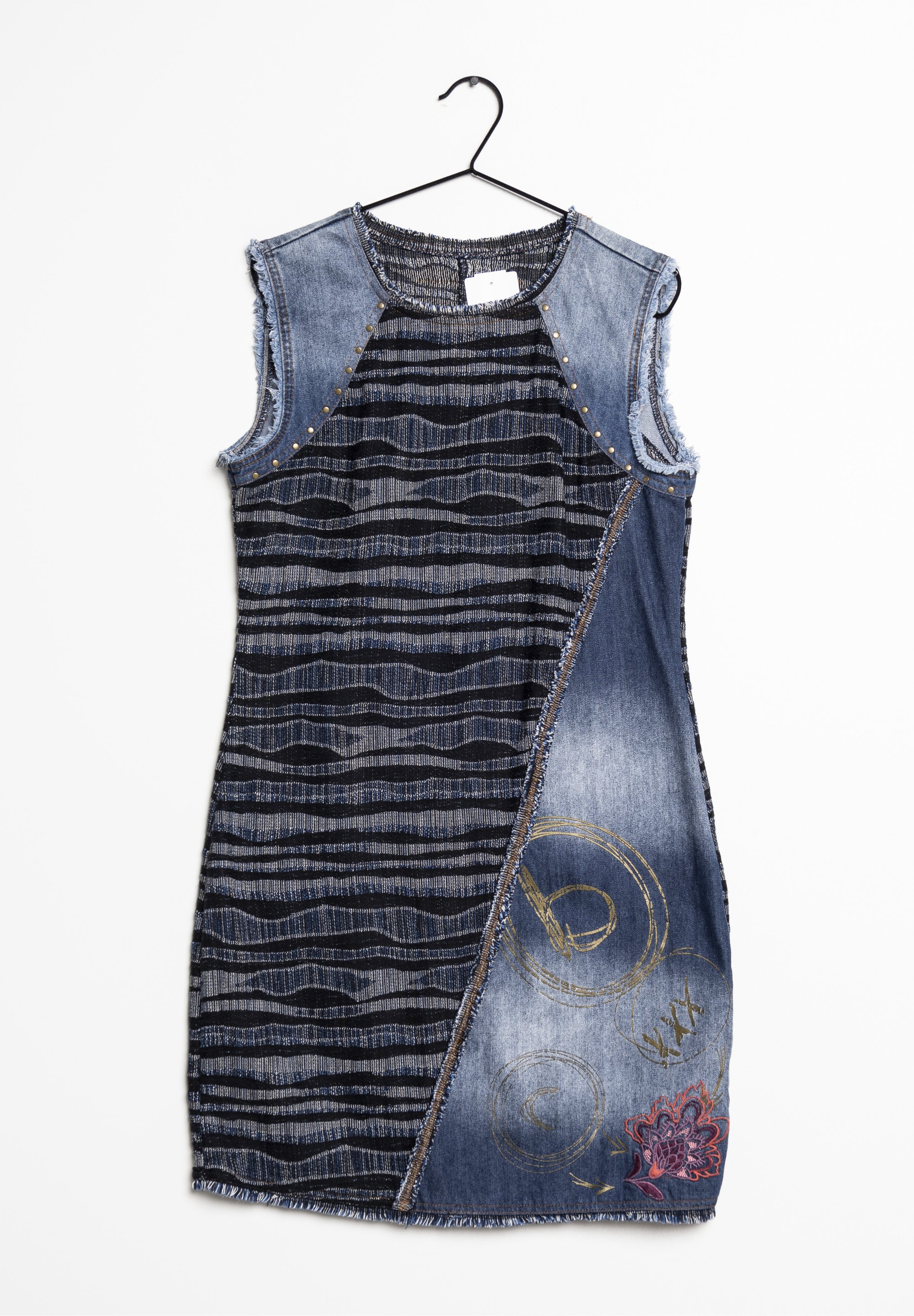 blue b denim dress Women's Collared Neck Tie Waist - Blueberi Size:3X-Large 100% Polyester Web Collection: SS26 Wedding Guest Anna QUAN Dark Denim