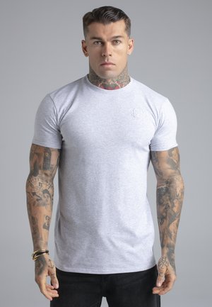 SIKSILK, ESSENTIALS T-SHIRT. - Basic T-shirt - grey marl