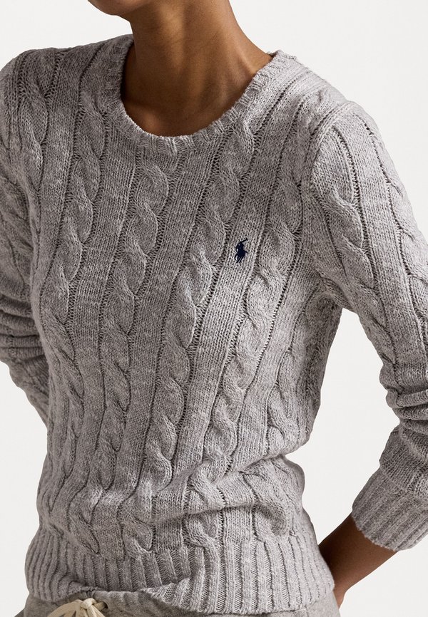 CABLE-RAGG-KNIT COTTON CREWNECK SWEATER - Jumper4