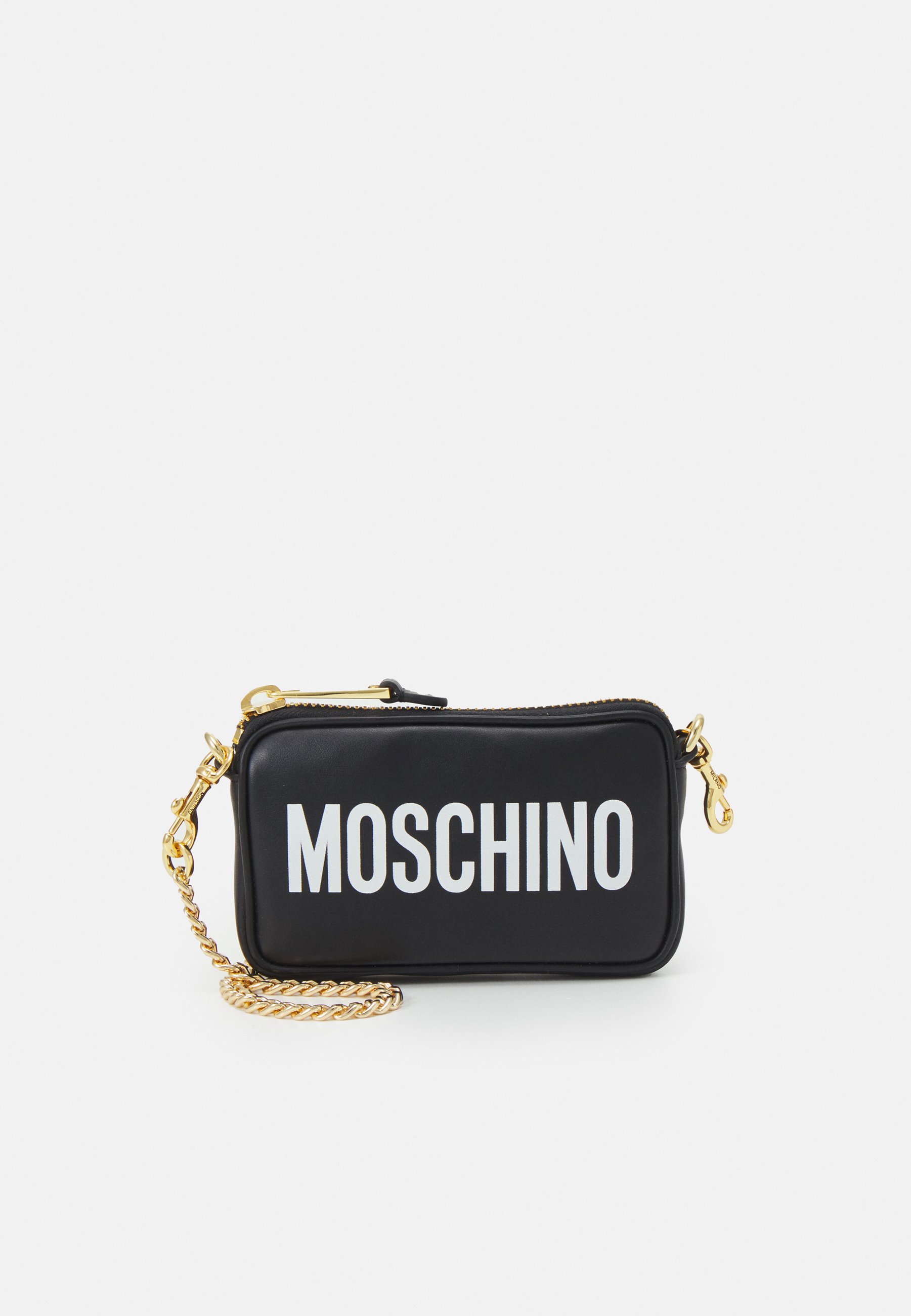 MOSCHINO BORSA TRACOLLA - Sac bandoulière - black/white/noir - ZALANDO.FR
