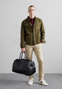 Polo Ralph Lauren SMOOTH LEATHER DUFFEL - Saco de viagem - black