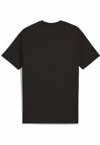 Svart t-shirt i mjukt tyg, med rundad halsringning och korta raglanärmar. Enfärgad design utan synliga mönster eller dekorationer.