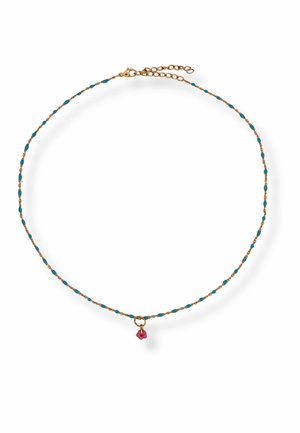 SKY DOTS PINK FLOWER - Ketting - gold coloured
