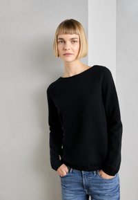 Marc O'Polo LONGSLEEVE ROUND NECK - Džemper - black