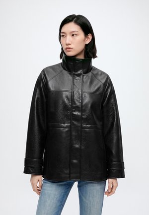 JDY, JDYRAYE HIGHNECK  - Кожено яке - black