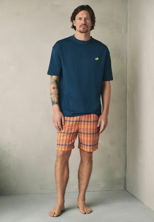 Next, SET - Pyjama - navy blue orange