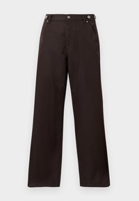 WIDE LEG JEANS - Pantaloni - chocolate