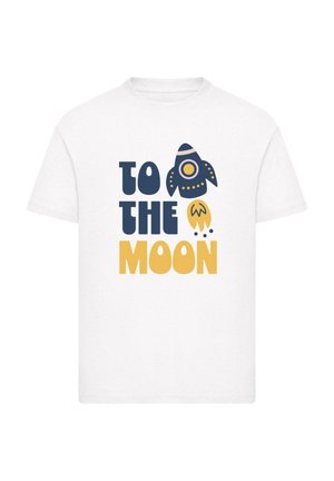 TO THE MOON - Print T-shirt - white