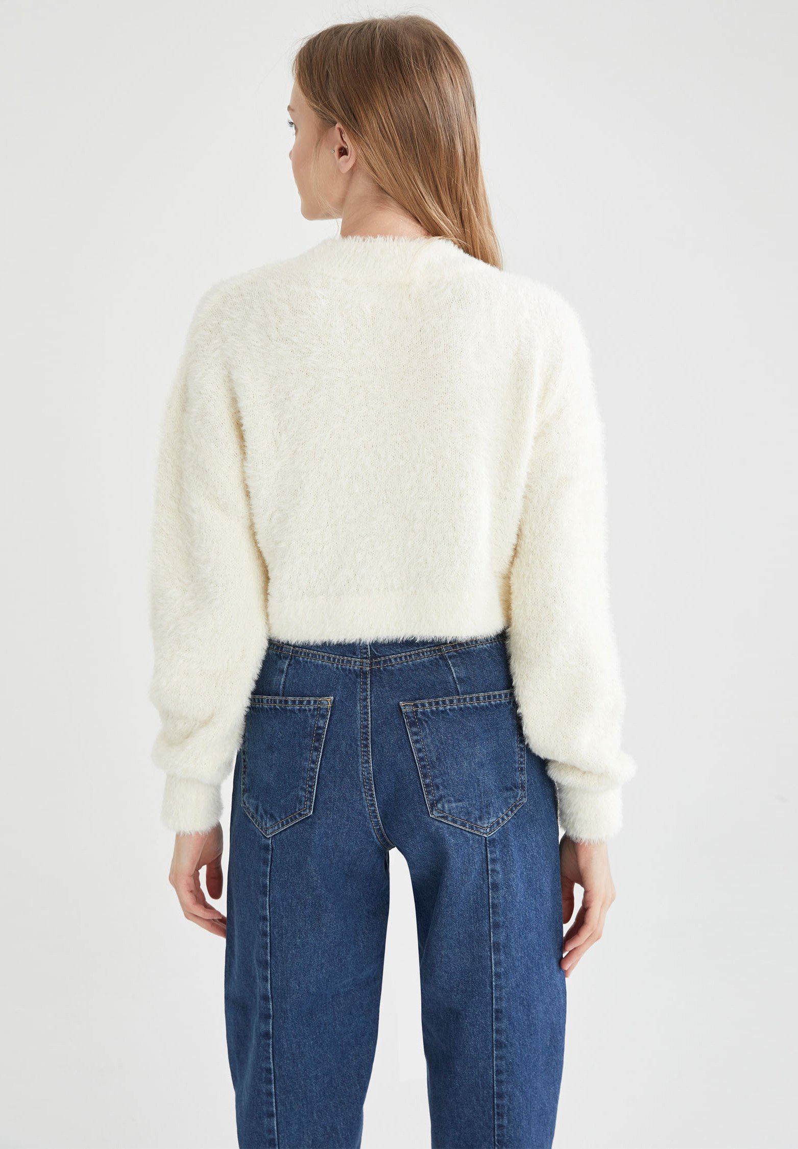 Damen CROPPED FIT - Strickpullover Damen CROPPED FIT - Strickpullover