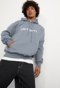 Carhartt WIP HOODED - Felpa con cappuccio - dove grey/wax