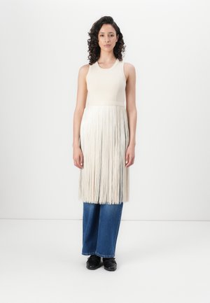 Replay FRINGED KNIT  - Topper - winter white