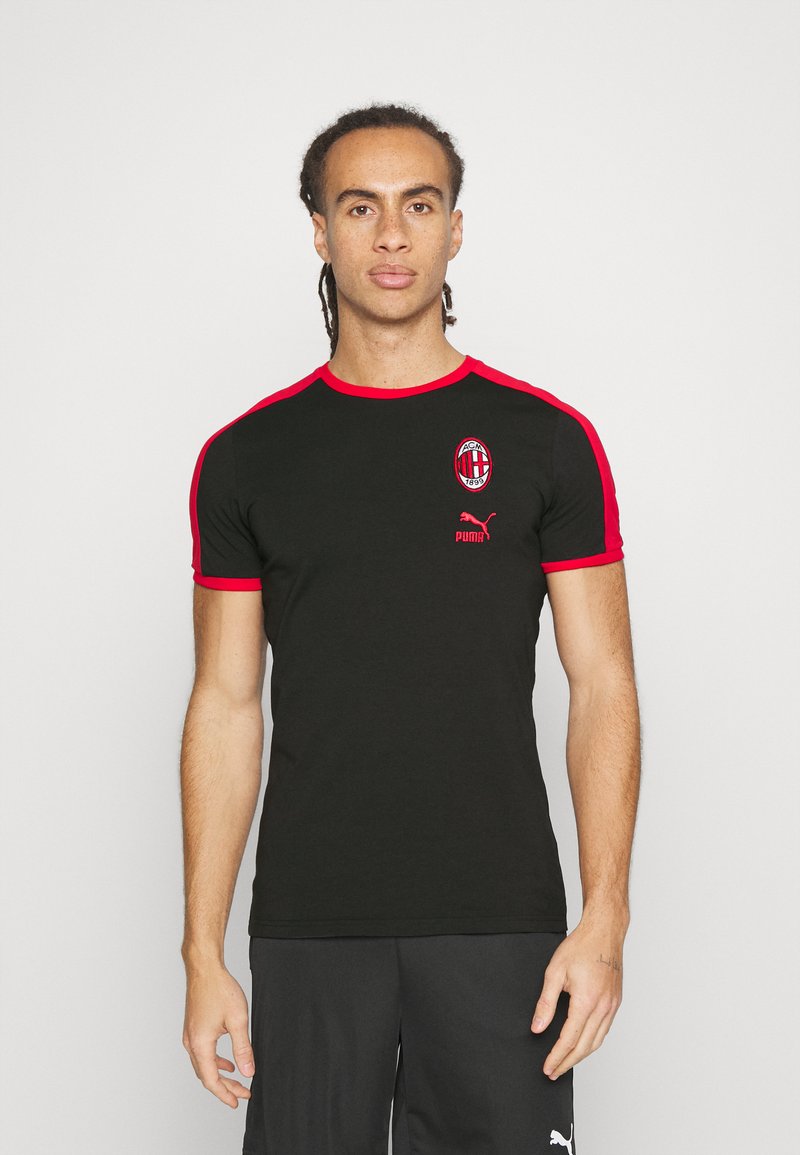 Puma AC MILAN HERITAGE Football shirt black/tango red/black
