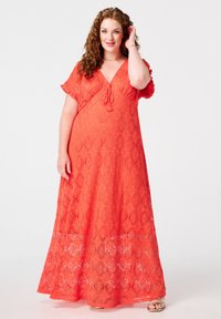 MS Mode Robe longue - coral red