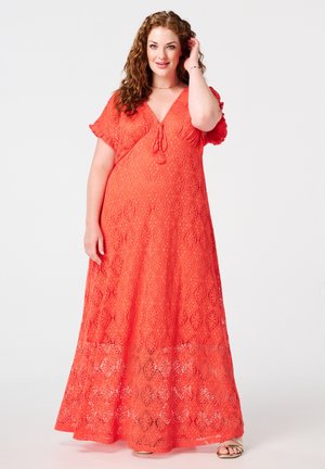 Robe longue - coral red