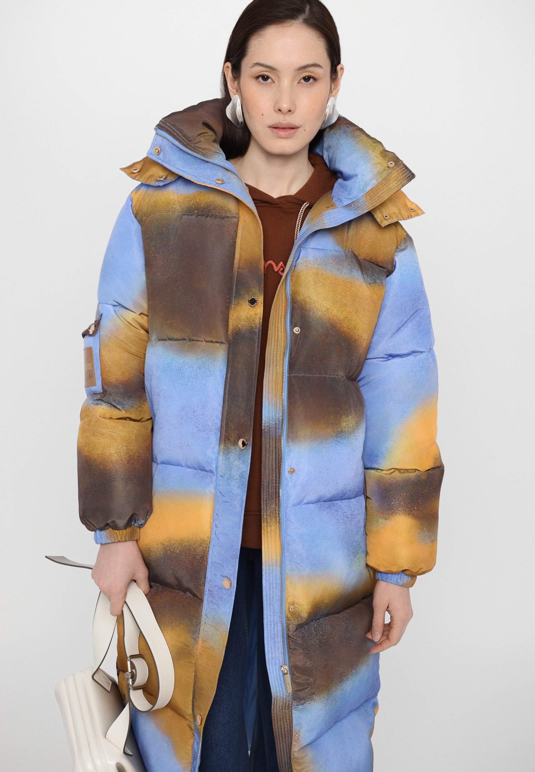 Helmstedt ALMA JACKET - Winter coat - blue moss/multi-coloured