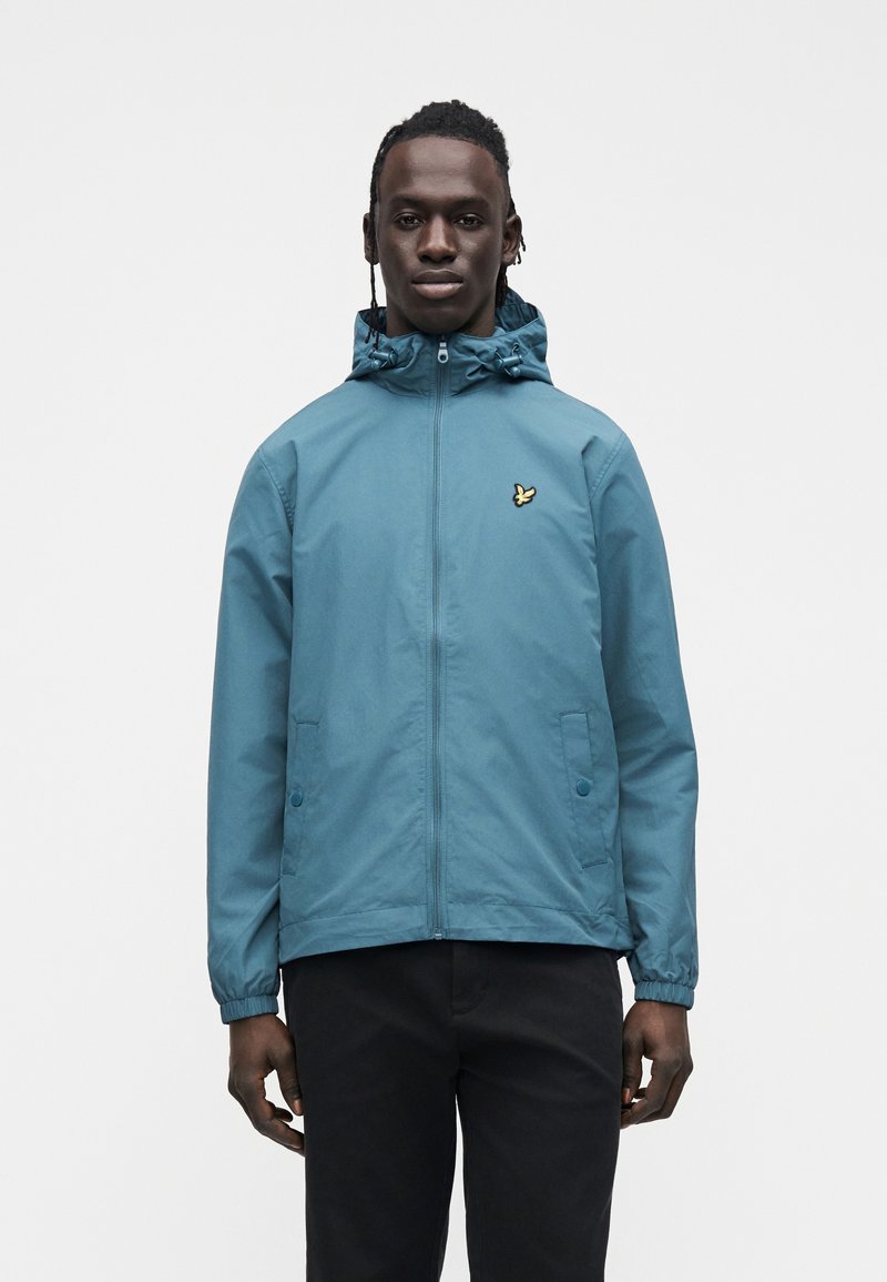 Lyle & Scott ZIP THROUGH HOODED JACKET - Mezisezónní bunda - deep water