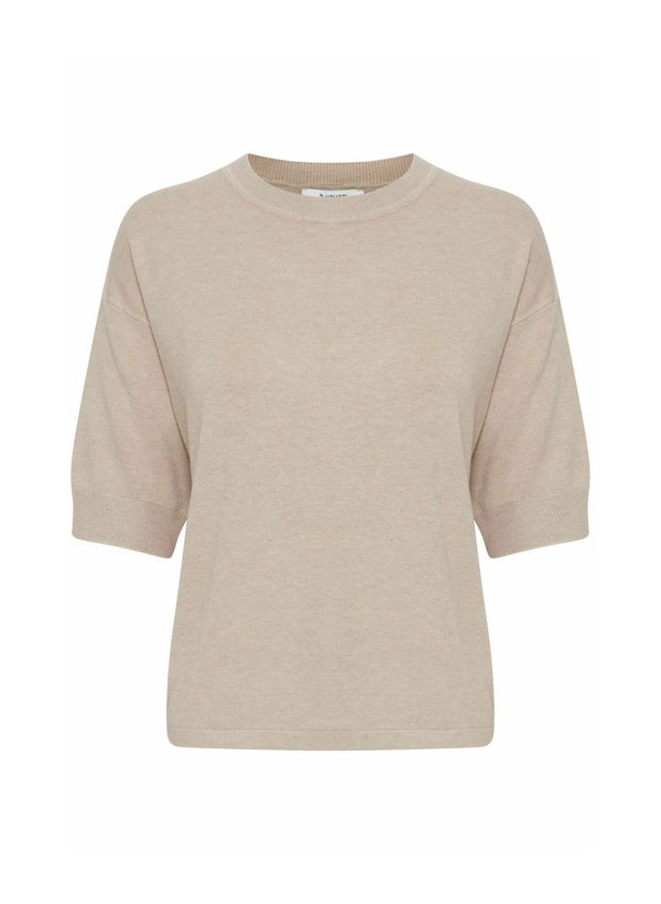 BYMMMORLA - Basic T-shirt - humus melange2