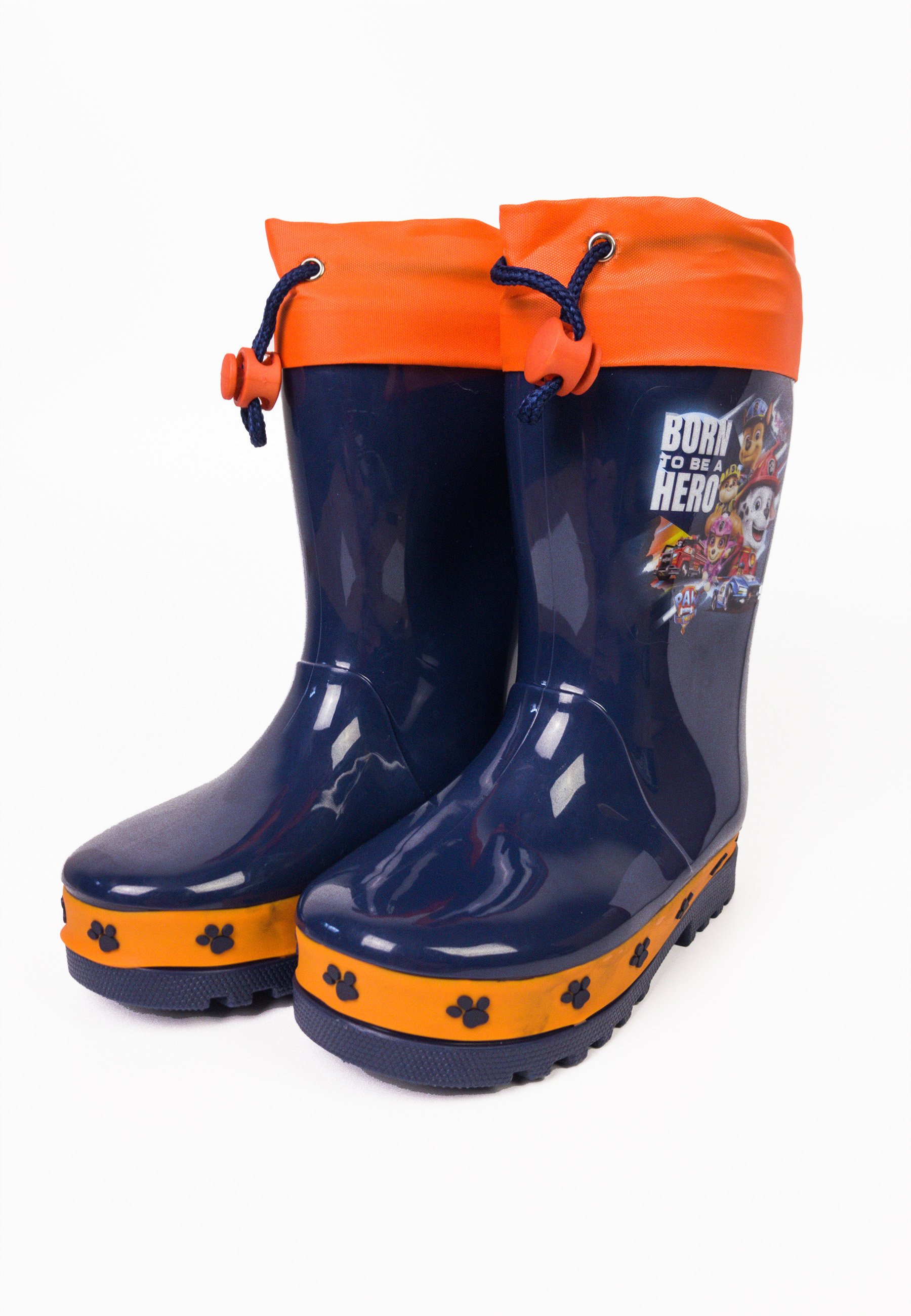 Kids2Go PAW PATROL - BORN TO BE A HERO - Regenlaarzen - navy blue  orange/donkerblauw - Zalando.nl