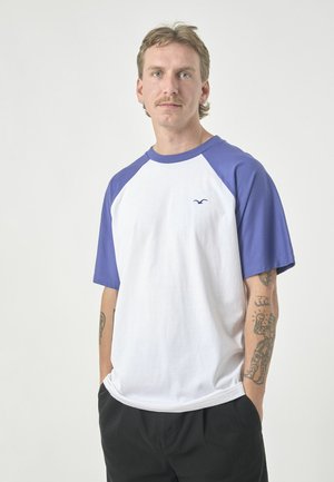 BOXY LIGULL COLLEGE - Print T-shirt - skipper blue