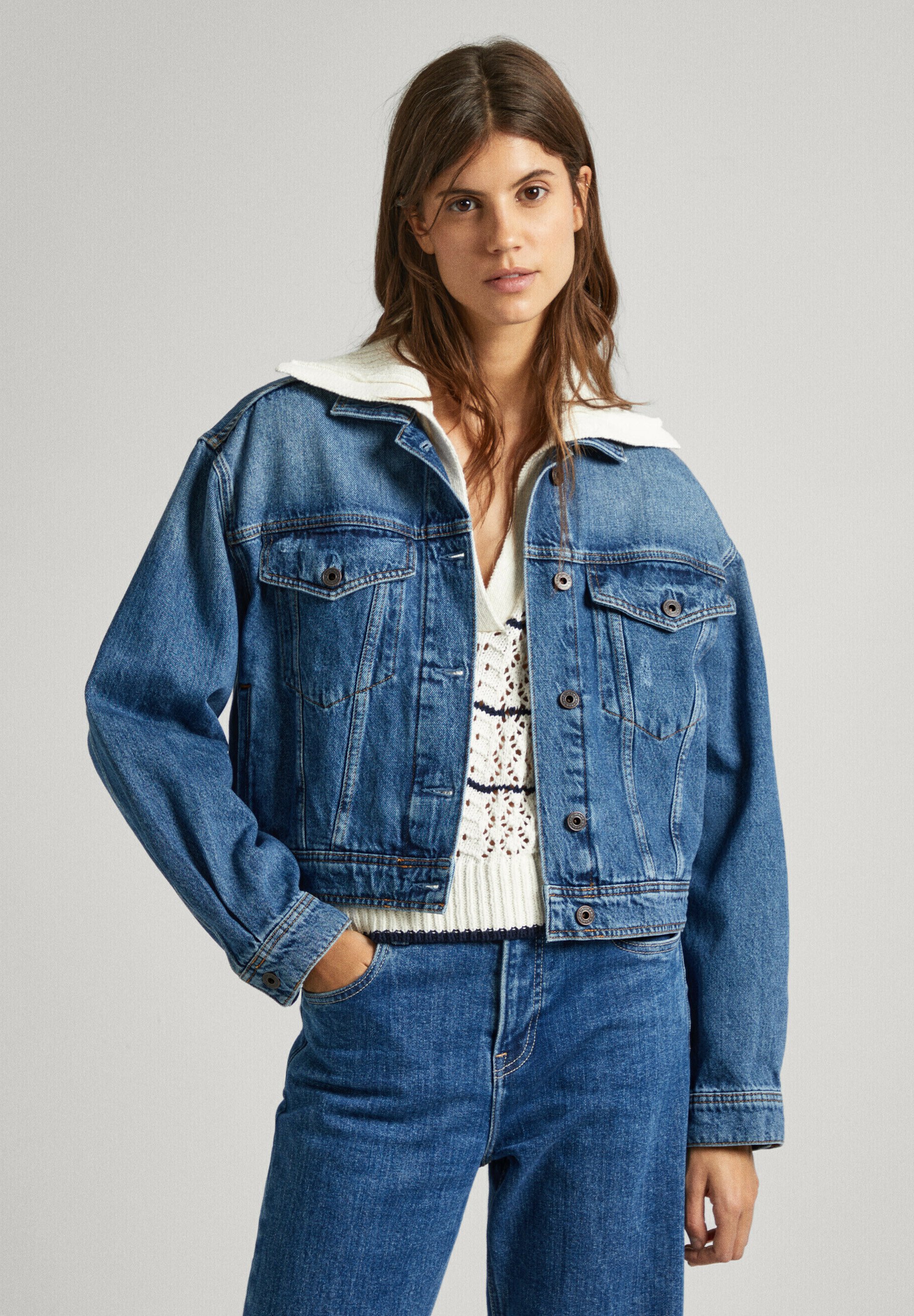Pepe Jeans Denim jacket - denim/blue denim - Zalando