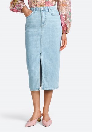 Gonna a tubino - denim blue