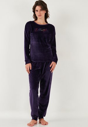 REGULAR FIT SET - Yöasusetti - dark purple