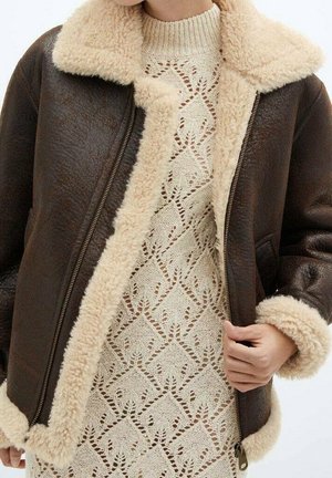 Veste en similicuir - brown