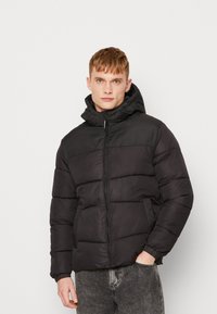 Jack & Jones CHILI PUFFER HOOD - Giacca invernale - schwarz