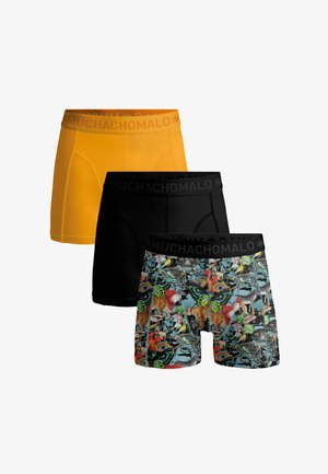 MUCHACHOMALO, 3-PACK - Boxershort - print black yellow