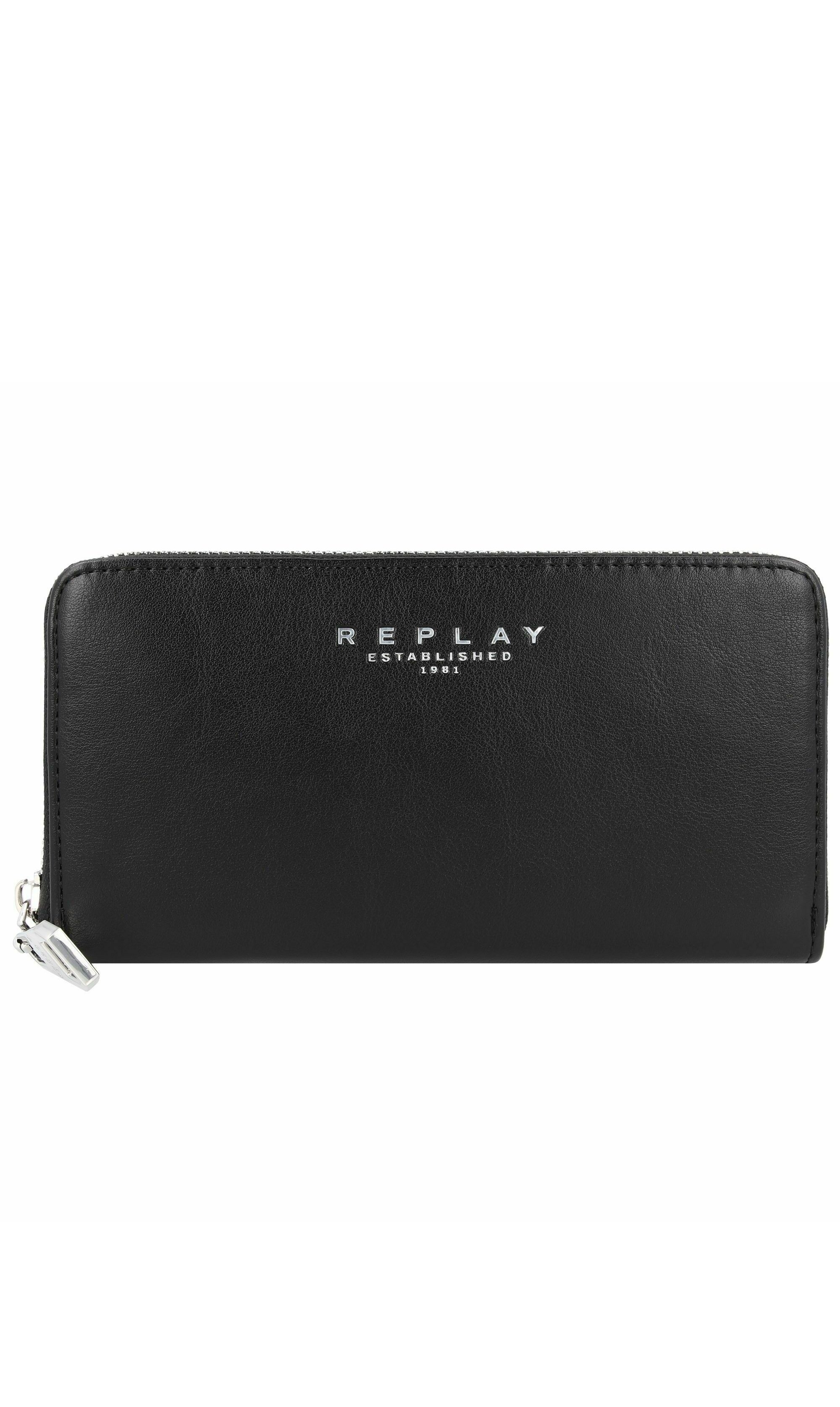 Replay Fm5184.000 S Leather Wallet Wallet in Black for Men | UK