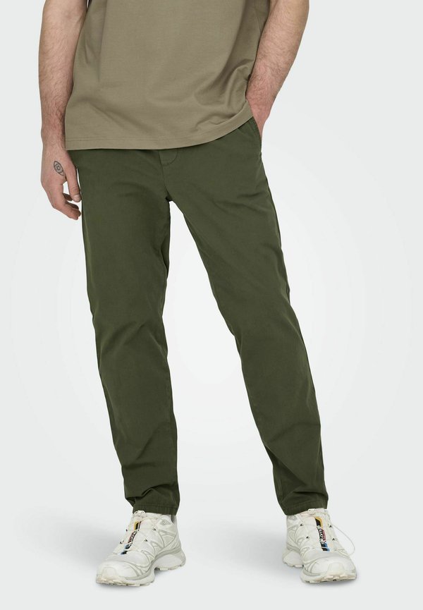 Stoffhose - olive night