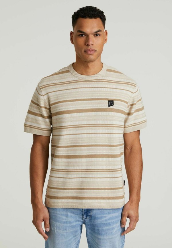 VALERIO - T-Shirt print - beige