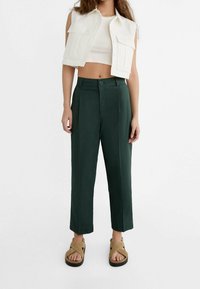Stradivarius Broek - dark green