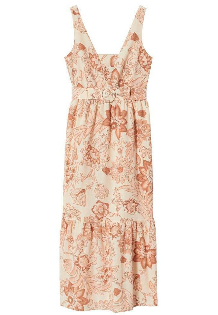 Mango Maxi-jurk beige