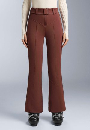 WATER-RESISTANT HIGH-RISE FLARE STRETCH SKI - Lyžiarske nohavice - light brown